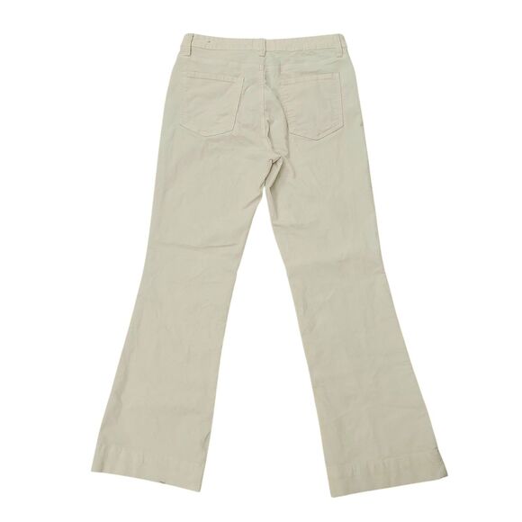 Kut from the Kloth Kelsey Corduroy Pants Womens 8 Ivory FAB AB Ankle Flare - Picture 5 of 12